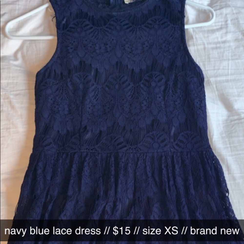 Navy blue summer dress